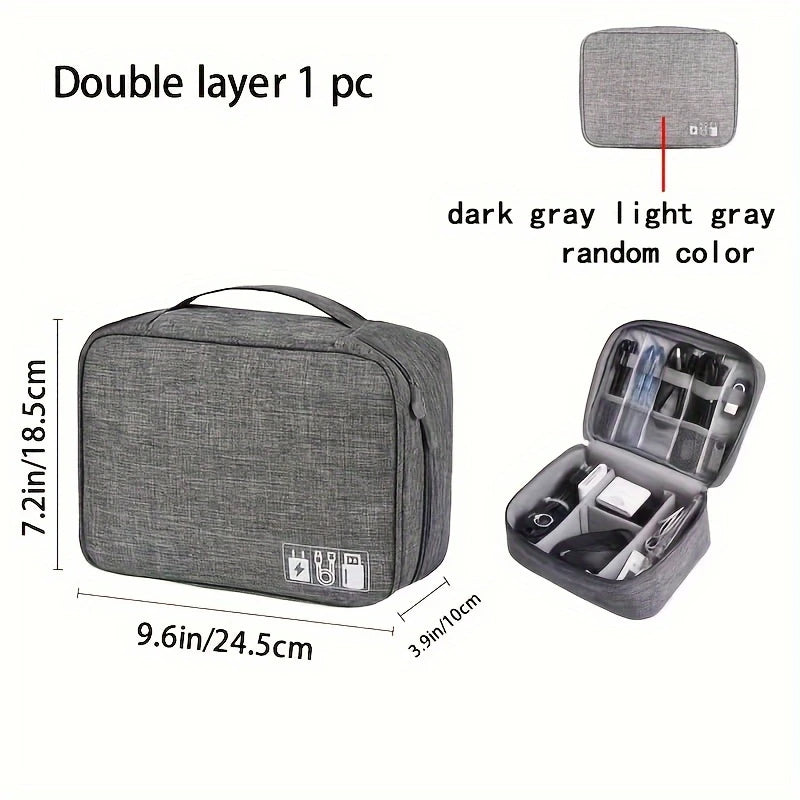 Travel Electronics Organizer 2 Layer